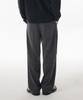 MUSINSA STANDARD Brushed One-Pleat Wide Elastic Pants [Gunmetal]