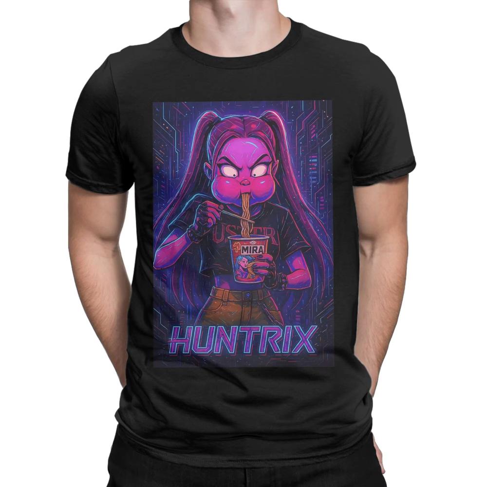 Смешные футболки с принтом Huntrix K Pop Demon Hunters для мужчин и женщин, крутые футболки, футболки с коротким рукавом и круглым вырезом, хлопок, одежда 3XL