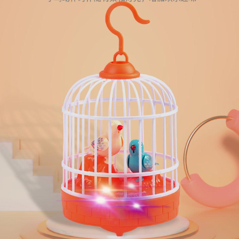 Parrot Cage Talking Electric Bird Realistic Voice Simulation Bird Cage  Entertainment