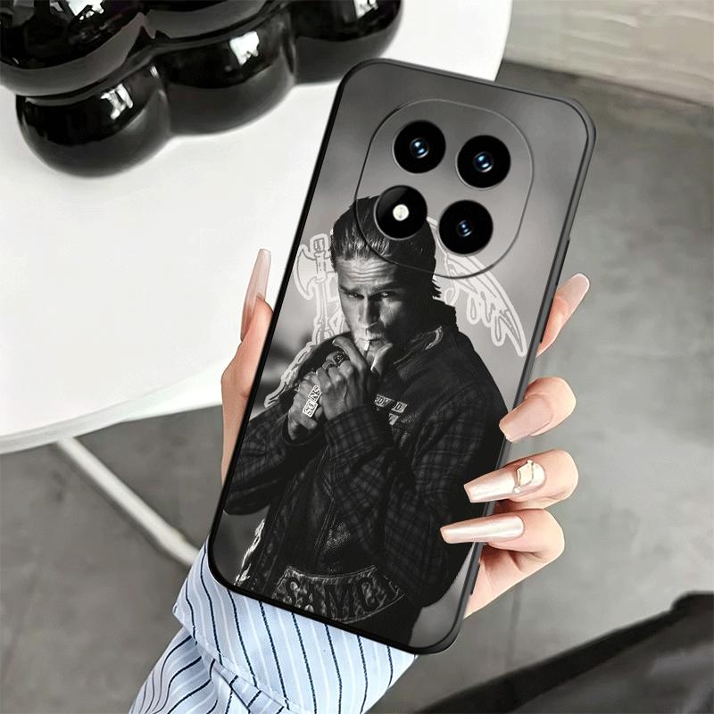 Мягкий чехол для телефона Sons Of Anarchy для Xiaomi Redmi Note 12 13 14 15 Pro Plus 11 12S 11S 11T 10 4G Черный чехол Задняя крышка