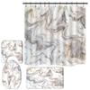 4 шт. 3D мраморная серия, наборы занавесок для душа для ванной комнаты, нескользящие коврики для ванной комнаты, крышка для унитаза, коврик для ванной