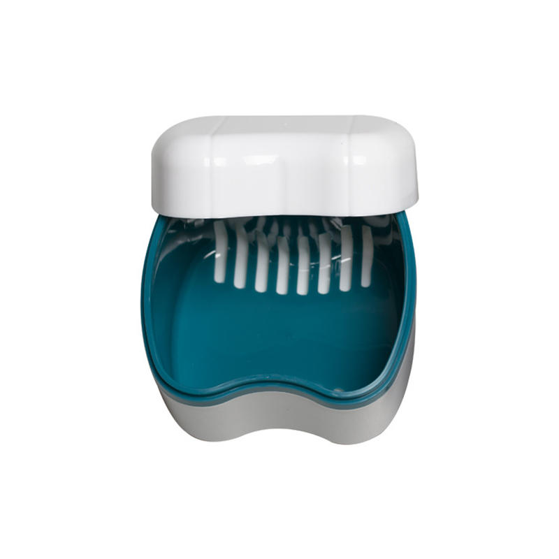 Bathroom Denture Cup Mouthguard Cleaning Container Denture Boxes Bath Dentures Container Denture Box for Travel Retainer