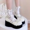 Хип-хоп девушка взрыв JK милые крутые маленькие кожаные туфли 2025 лето ретро панк гот мелкий вырез платформа лолита туфли