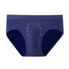 Men Briefs Elastic Mid-Waist Design Solid Color U-Convex Panties High Elasticity Comfortable Fit Underwear