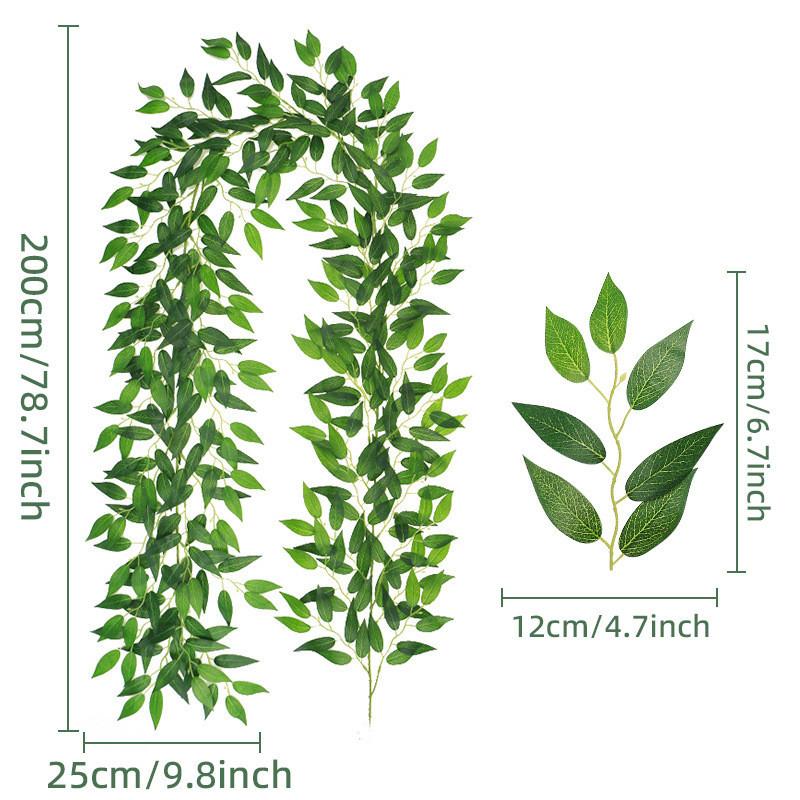 UV-Resistant Artificial Willow Vines Perfect for Home & Garden Decor, Outdoor Ceremonies, Weddings, and Holiday Parties