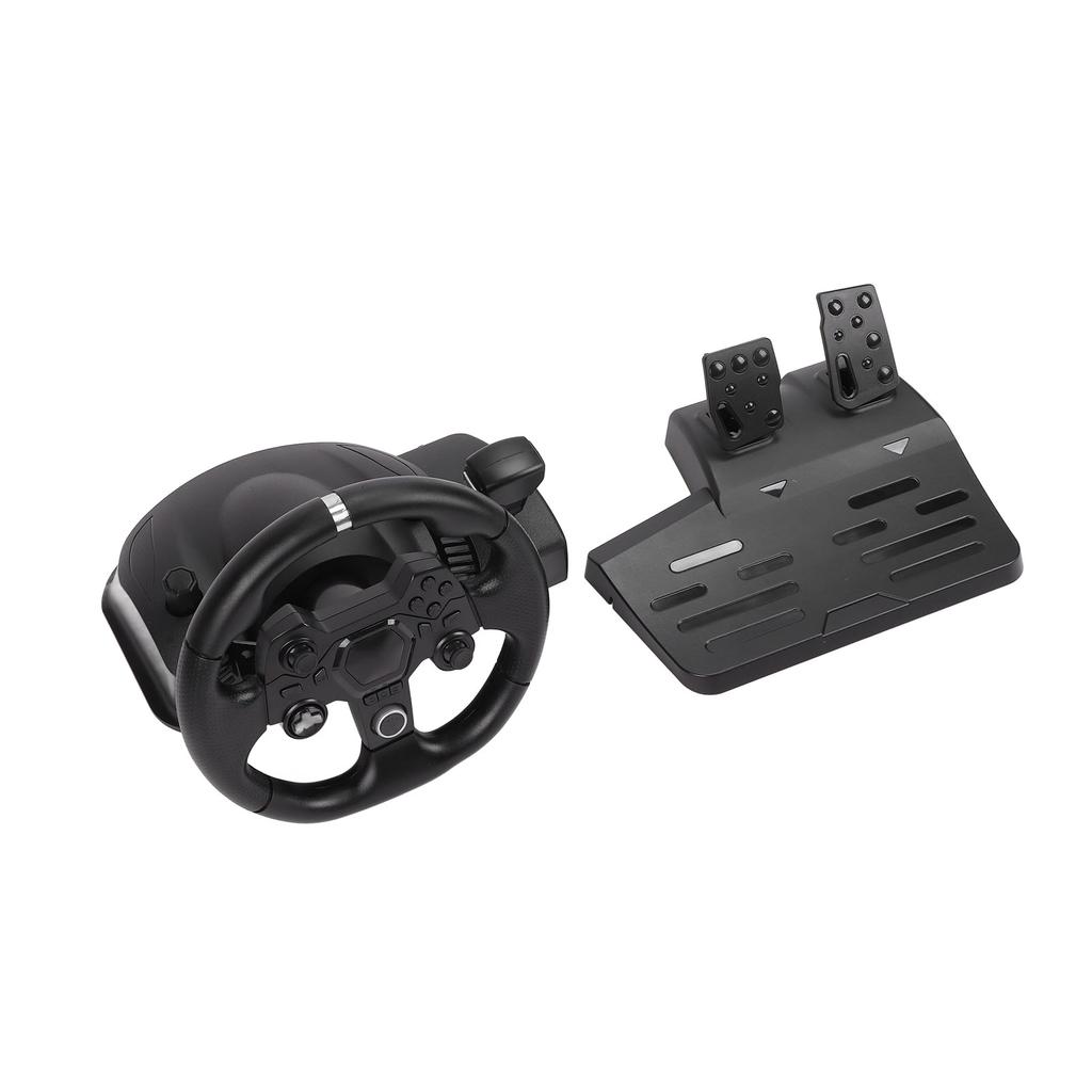 Игровой вибрирующий руль для гонок, поворот 270°, 7 в 1, USB игровой гоночный руль с педалью для P