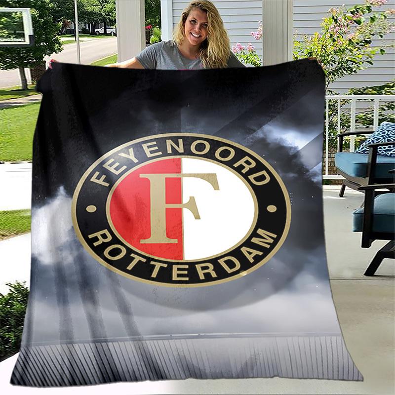 1pc Blanket - Feyenoord Rotterdam logo Print Design, Lightweight Blanket for Sofa, Bed- Soft &Warm, Gift for All Seasons