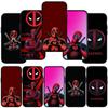 For iPhone 16 15 Xiaomi Redmi Note 13 12 11 Pro Max X 9 14 XR Samsung Galaxy A15 S24 S23 Plus Huawei OPPO Marvel Deadpool Superhero Logo Phone Case