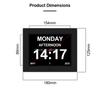 Digital Day Clocks Auto-Dimming Extra Large Day and Date Calendar Dementia Clock for Seniors Elderly Vision Impaired Memory Loss