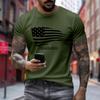 Men's Printed Short Sleeve T-Shirt Men's Loose Casual Short Sleeve Top