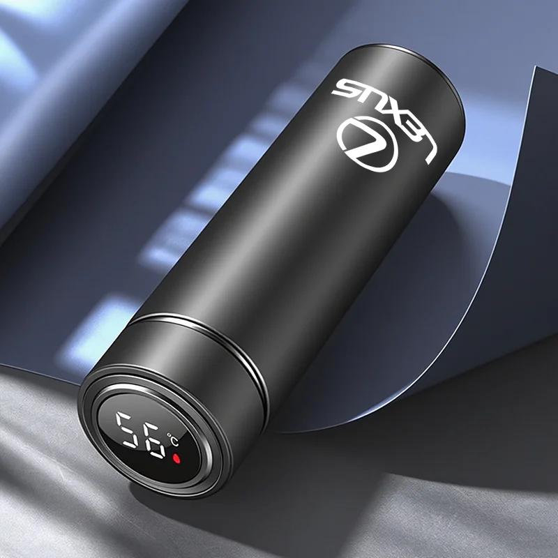 THQP1 Car Emblem Coffee Cup Auto Logo Vacuum Flask Accessories For Lexus F SPORT ES RX NX LS UX LM LX GX LC RZ IS CT GS RC HS SC LBX