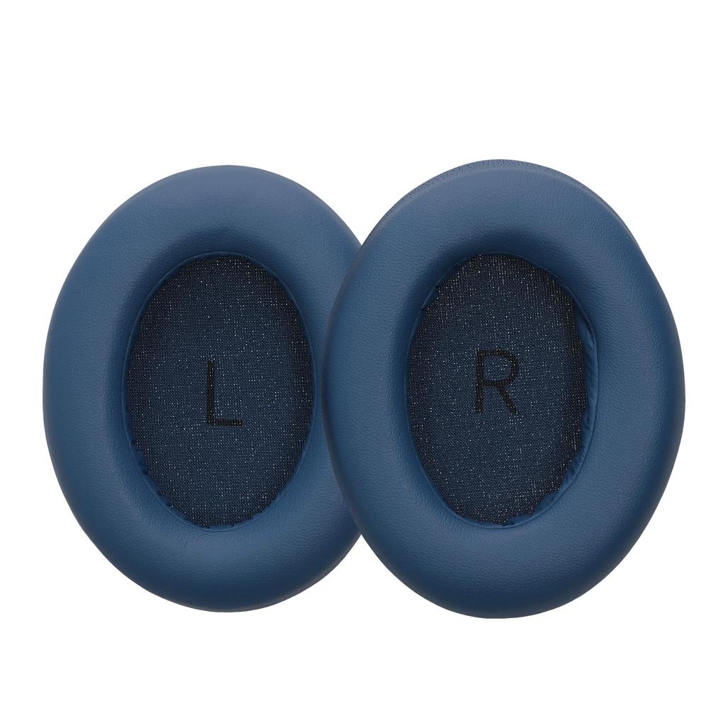 kwmobile 2x Headphone Cover 1More Compatible with SE Replacement Ear Pads Cushion PU Leather Navy Blue SonoFlow/SonoFlow -