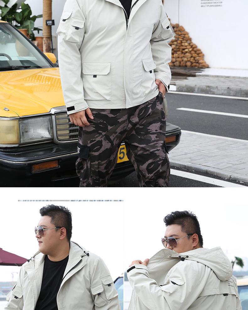 2019 Весна/Осень Мужская Модная Рабочая Куртка Большого Размера