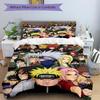 Naruto Legacy Leaf Village Print 3Pcs Bedding Setduvet Cover With 2 Bedropillowcase Home Birthday Gift