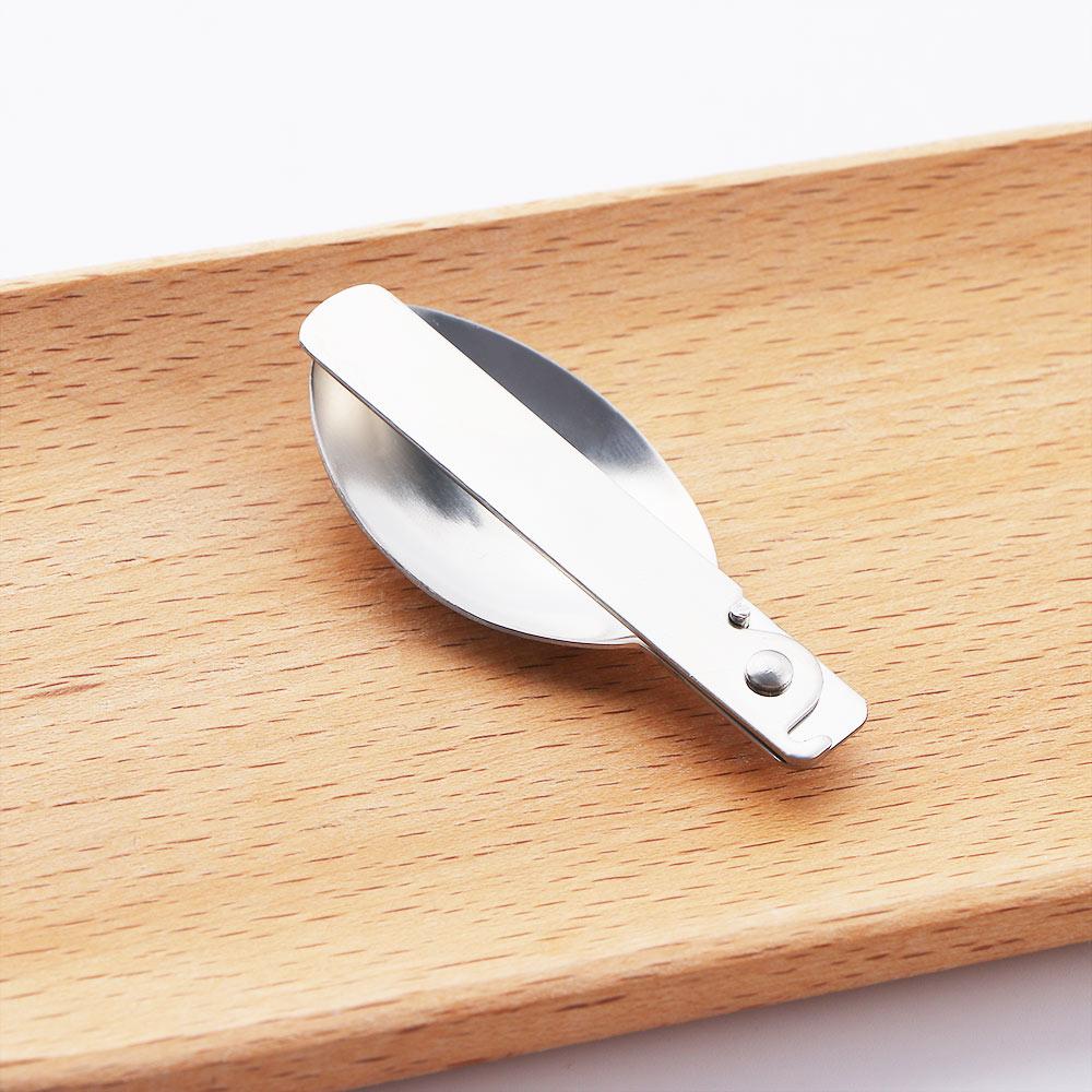 Kitchen Tool Hiking Cream Dessert Spoon Outdoor Tableware Soup Spoon Folding Spoon Travel Tableware