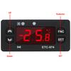 Микрокомпьютерный контроллер температуры ETC-974 220 В Цифровой мини-термостат Регулятор Терморегулятор Термопара NTC Двойной датчик
