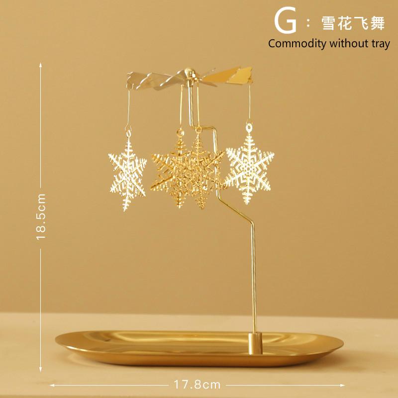 Вращающийся поднос для свечей, ароматическая свеча, романтическая прогулка, конная лампа, рождественские украшения, креативные качели, подарок на день рождения, свадьбу