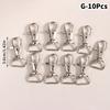 10Pcs Swivel Lobster Hook Clasp Keyring Snap Clasp Bag Jewelry Trigger Buckle