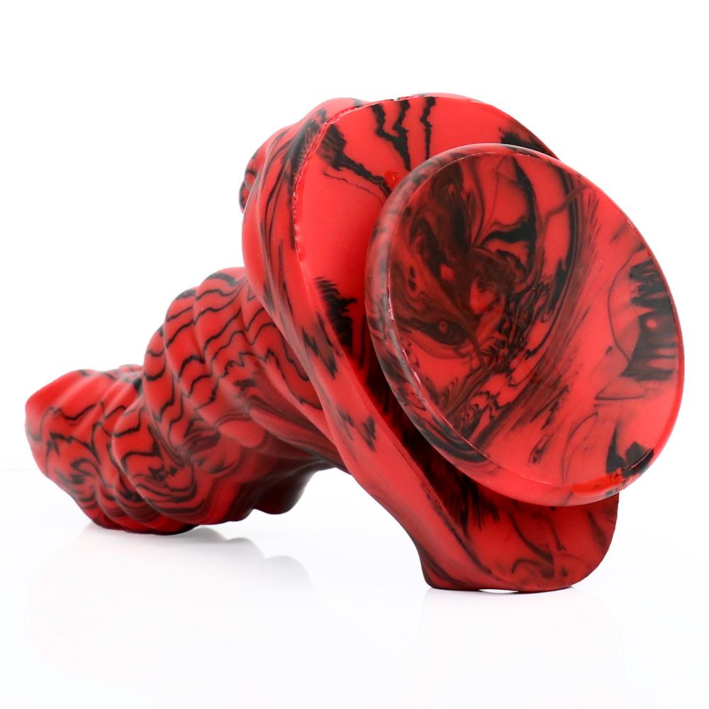 Силиконовый жидкий силиконовый пенис в форме смешанного цвета, имитация пениса в виде животного, секс-игрушки для взрослых, анальная пробка для мастурбации на заднем дворе