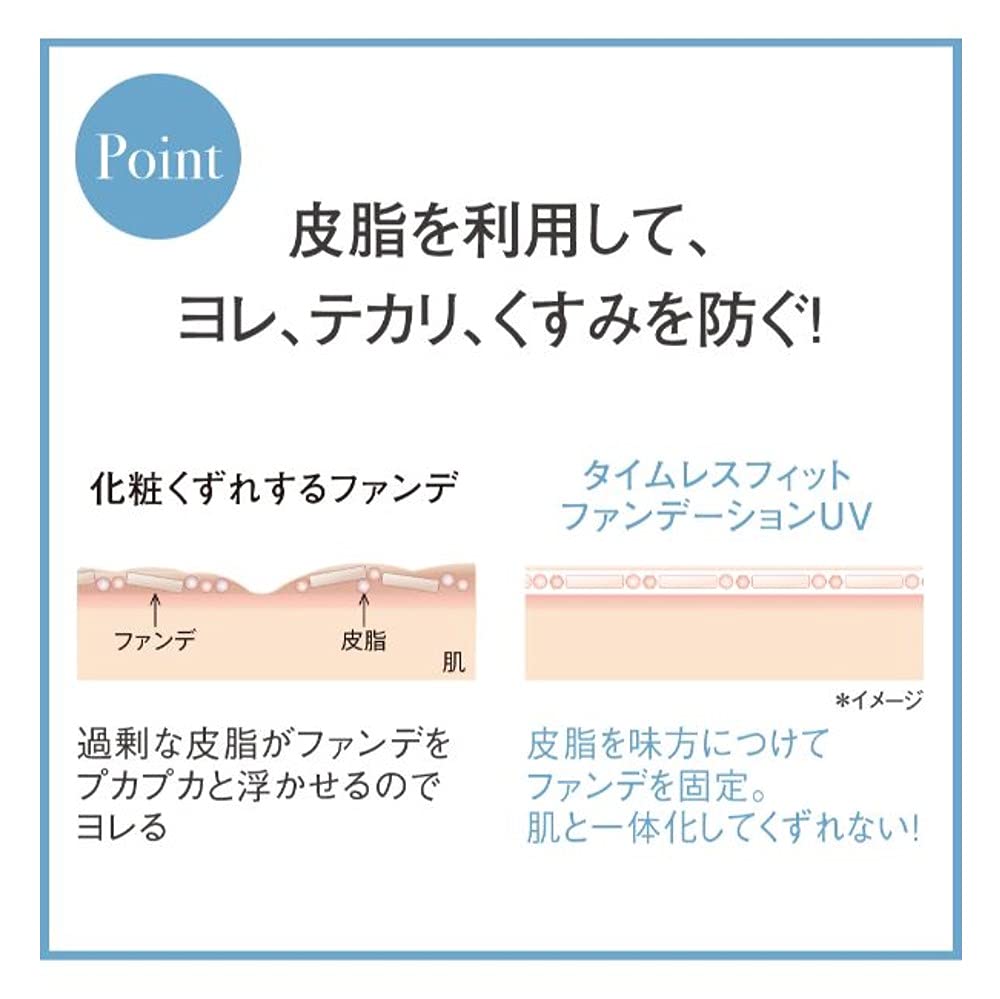 Сменный блок тональной основы ORBIS Timeless Fit Foundation UV с защитой от УФ-излучения, которая не рассыпается 3.Natural 02 SPF30PA+++