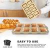 Non Stick Cupcake Cake Pans 8 Grid Mold For Mini Loaf Pan Baking Tools Carbon Steel Rectangle Small Bread Household Oven Trays