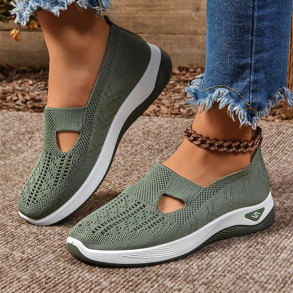 Модные женские туфли весна/осень Flas Slip on Light Causal Loafers для женщин Outdoor Round Toe Flat Shoes Shallow Anti-slip Platform Shoes