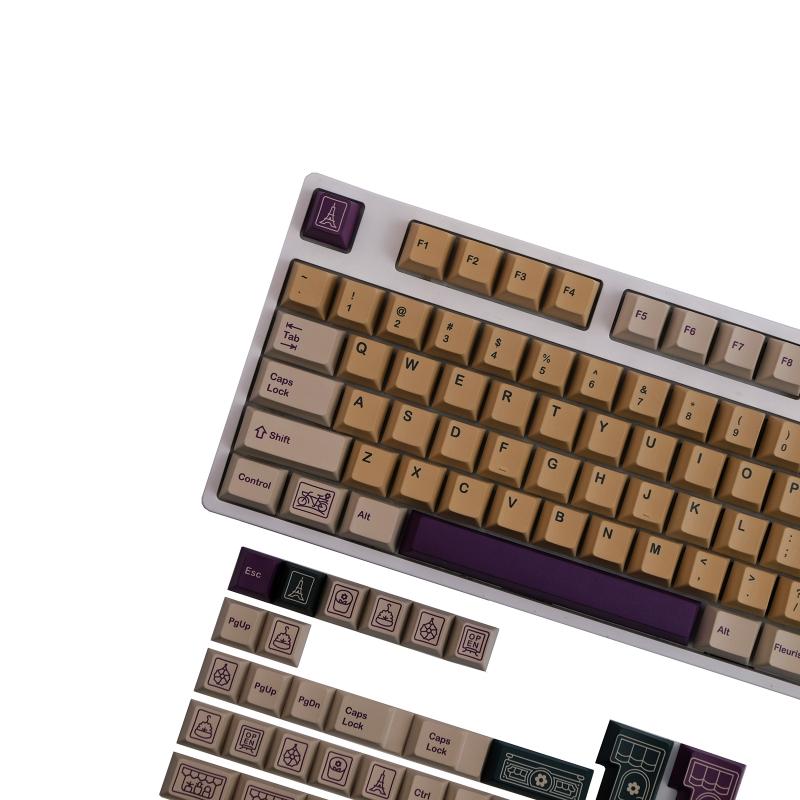 143 клавиши Florist Keycaps Profile PBT Dye Sublimation Mechanical Keyboard Keycap для MX h 61/68/87/98/104