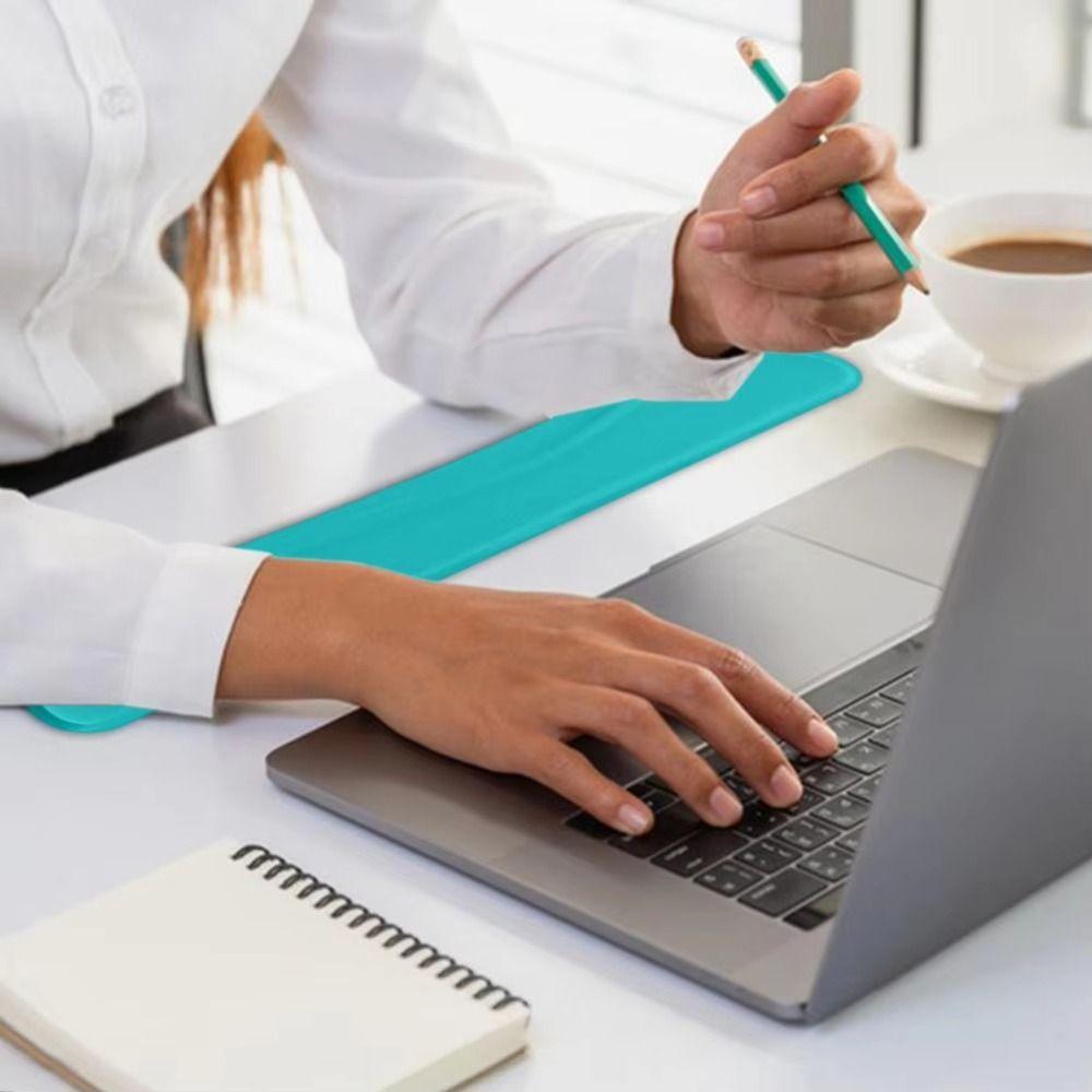 Memory Foam Mouse Pad Superfine Fiber Keyboard Palm Rest Keyboard Wrist Rest Pad Office Supplies
