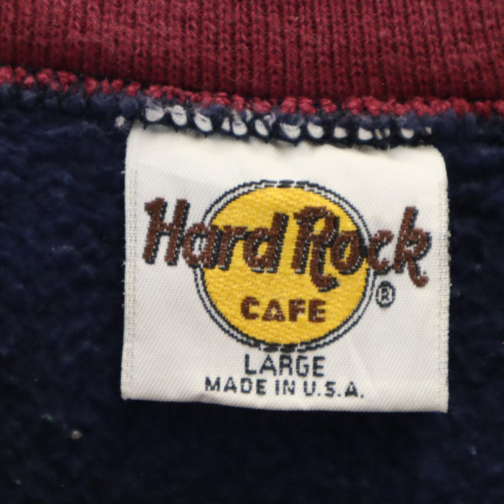 Hard Rock Cafe 90-е Сделано в США Старая толстовка с длинным рукавом Начес сзади Мужская Б/У
