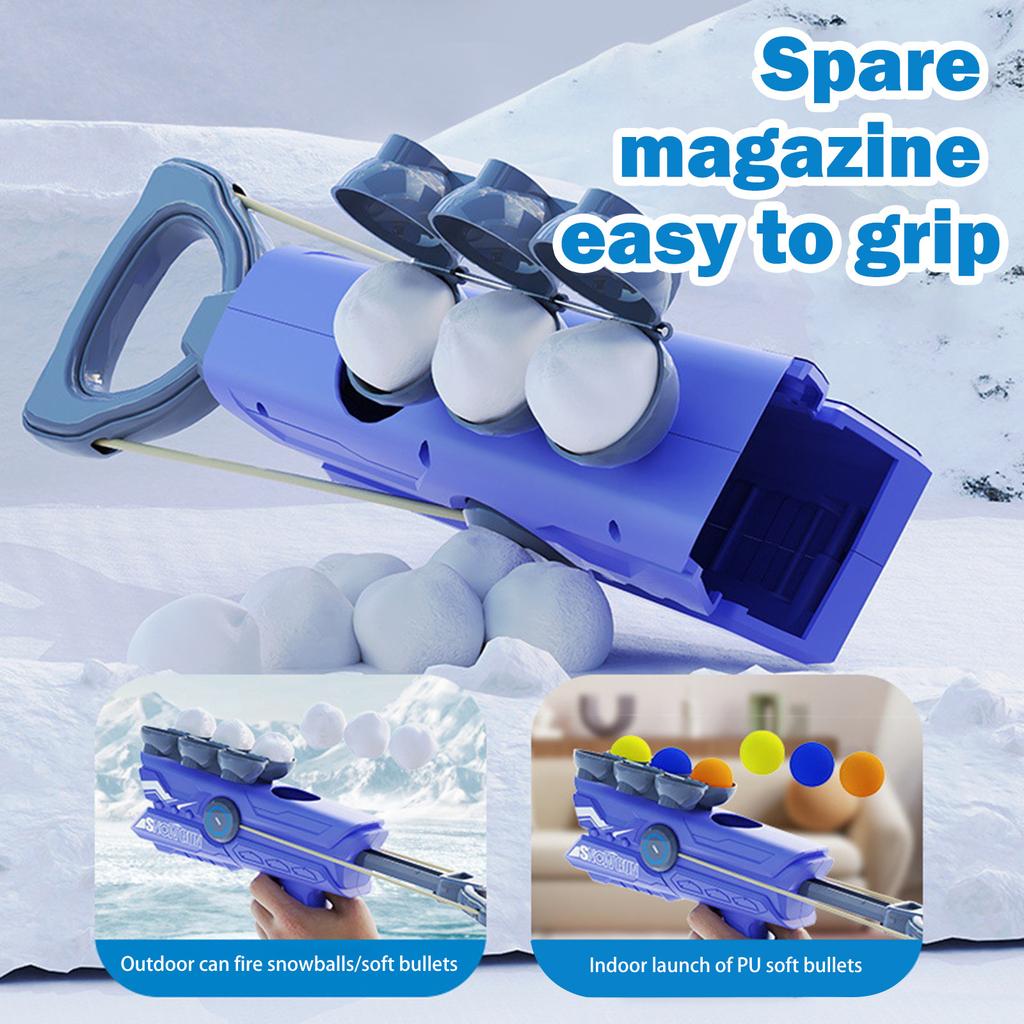 Snow Toys For Kids, Snowball, Snow Ball Maker With 3 Shaped Clip - Winter Outdoor Toys, Snowball Fight Toy For Kids Adults