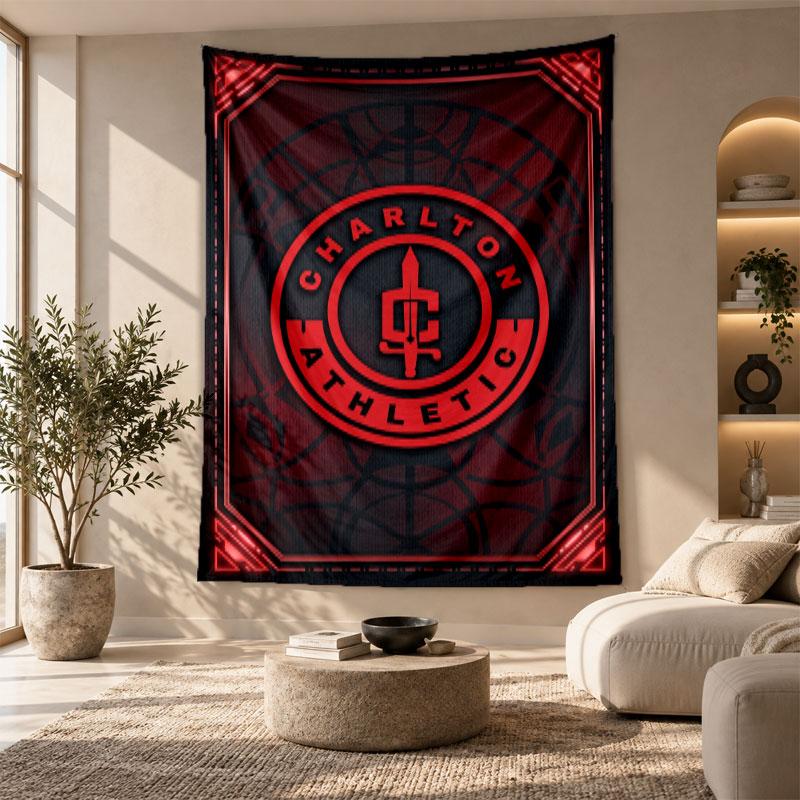 Decorative Tapestry,Charlton Athletic FC Printed Wall Art, Lightweight Wall Hanging For Bedroom Background