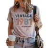 50th Birthday Gift T Shirt for Women Vintage 1971  Parts Tee Cute Tee