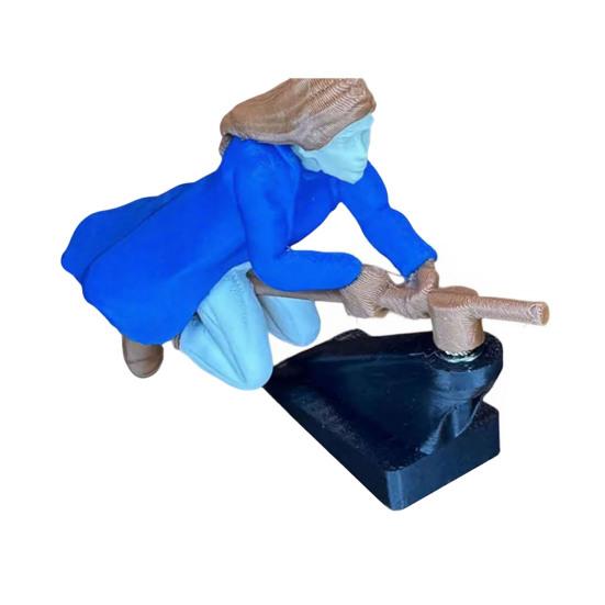 Декор для автомобиля Динамический эффект полета Игрушка со стабильным нескользящим основанием Приборная панель автомобиля Летающая кукла Дрифт Поворот Волшебник Метла Декор