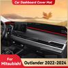 Для MITSUBISHI Outlander PHEV 2022-2024 Коврик-чехол на приборную панель автомобиля, Защитная накладка от солнца, Предотвращающая блики, Коврик для приборов, Аксессуары