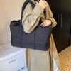 Хлопковая сумка большой вместимости женская 2025 новая трендовая подмышечная сумка через плечо повседневная портативная сумка-тоут «облако»