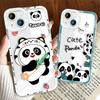 Для iPhone 16 Pro Max 15 14 13 Pro Max Samsung S23 FE S24 Plus S24 Ultra A25 A34 A54 мягкий прозрачный чехол для телефона с рисунком милой панды
