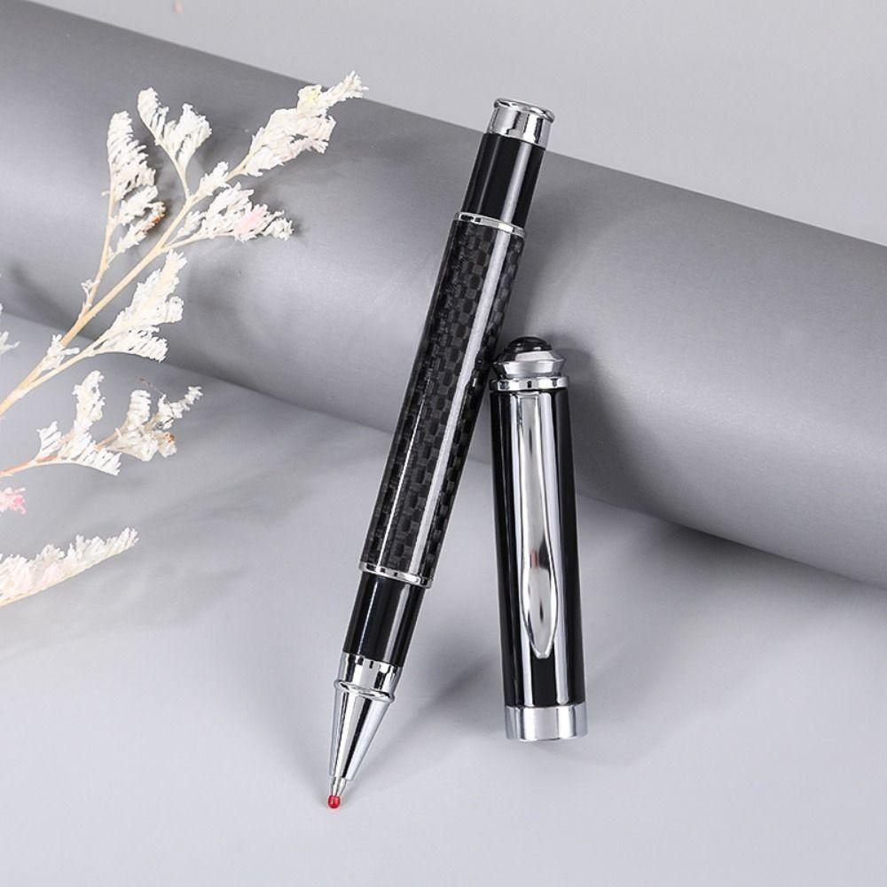 Golden Metal Signature Pen Smooth Premium Gel Pens Elegant Fiber Signature Pen Business