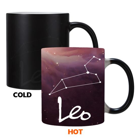 Horoscope Heat Changing Mug 11oz Constellation Tea Cup Ceramic Heat Sensitive Coffee