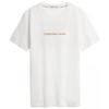 Calvin Klein Casual Cotton Colorful Letter Print Short Sleeve T-Shirt Unisex Tops White J400316YAF