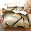 3D Anchor Bedding Set Luxury Quilt and Pillow Case 2/3pcs AU180 * 210 Single/Double Bed Holiday Gift Soft Home Textile