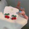 Трендовые корейские серьги-вишни 2025 года для женщин: Уникальный летний дизайн, стиль знаменитостей