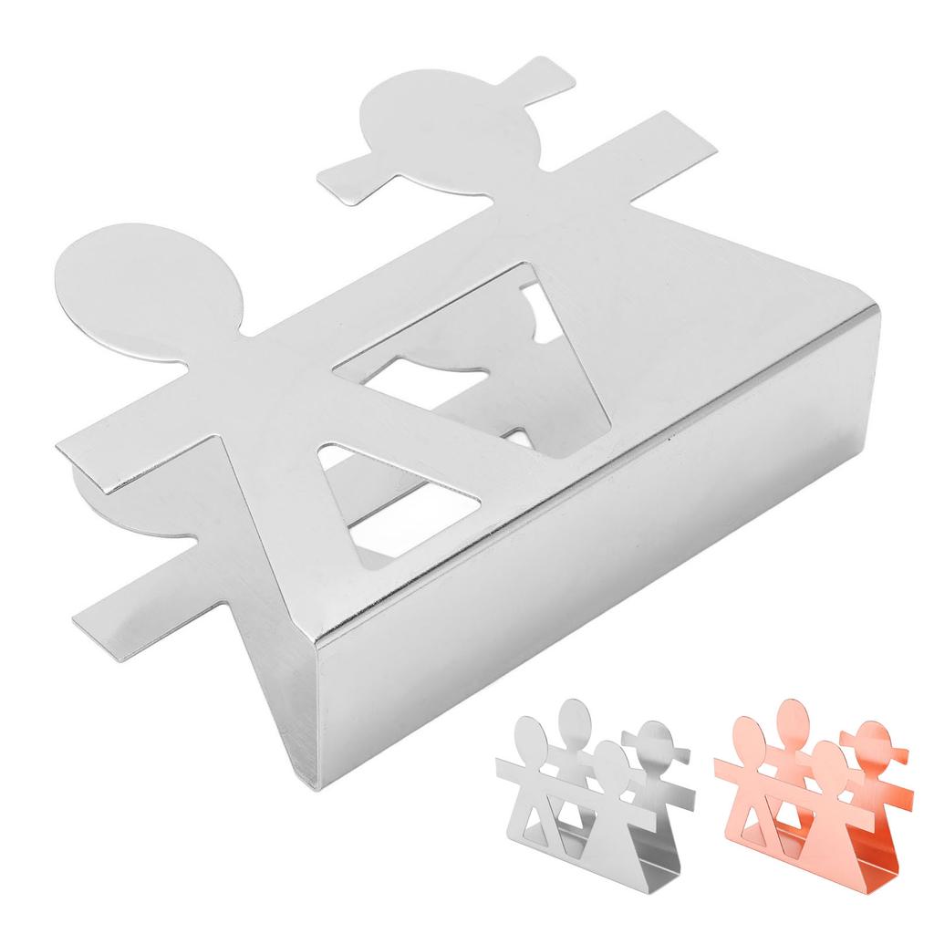 Процесс рисования держателя для салфеток, матовый полированный, пара, полый узор, держатель из нержавеющей стали для кухни