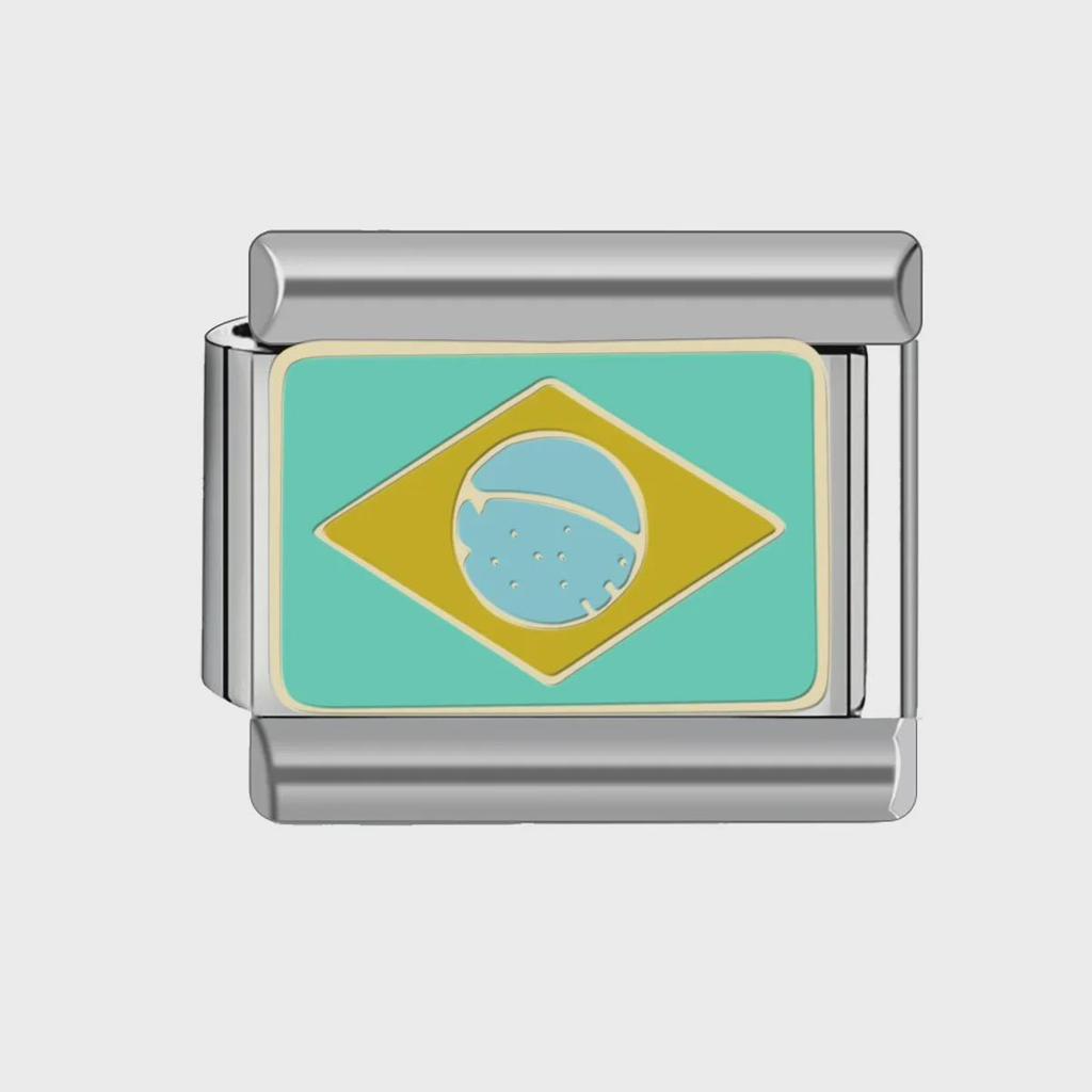 9MM Italian Charm Bracelet: Summer Flag Series DIY Fashion