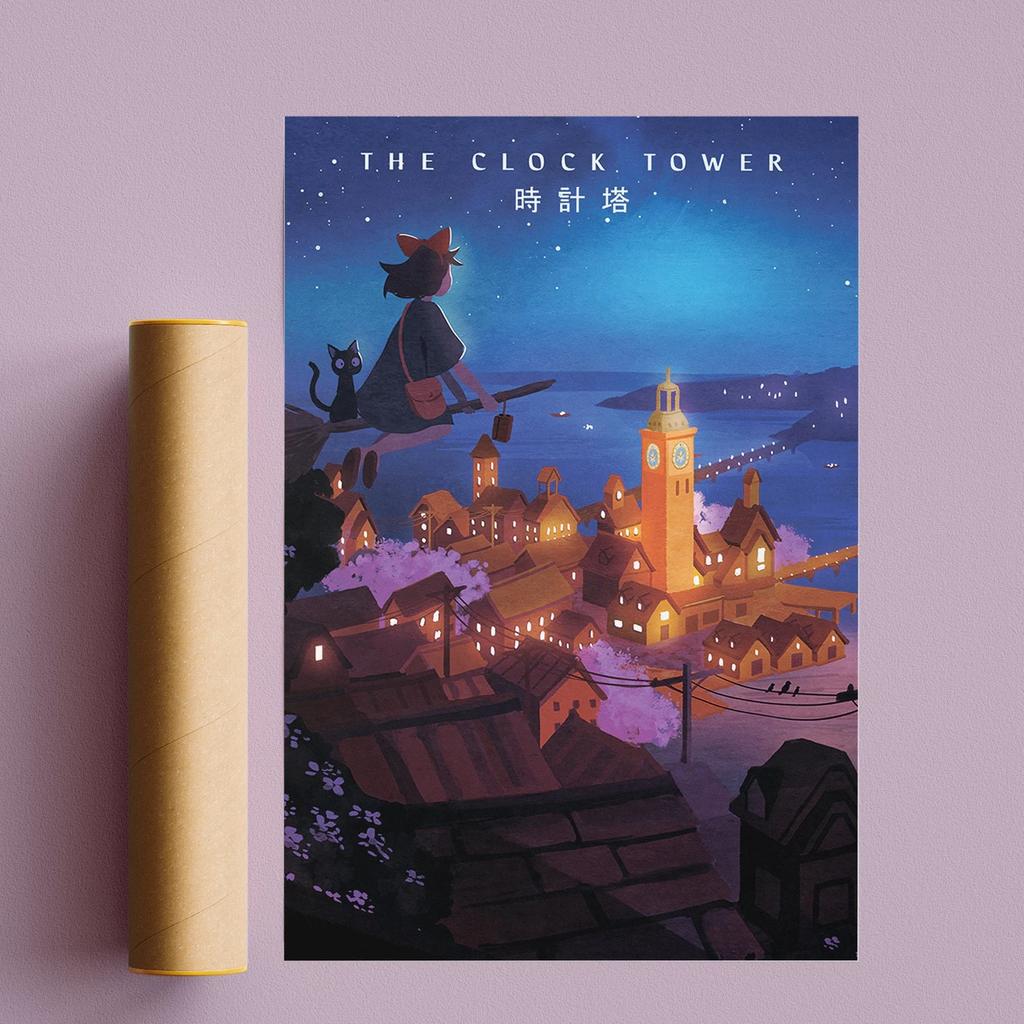 Поп-аниме-фигурка Хаяо Миядзаки/Patlabor/Тоторо, постер в стиле манга, эстетическое настенное искусство, домашний декор для детей в стиле каваи, винтажный принт на холсте