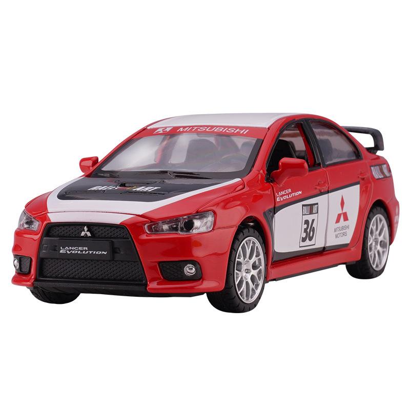 1/32 Mitsubishis Lancer Evolution Alloy Racing Car Model Diecast Metal Toy Vehicle Car Model Simulation Collection Children Gift
