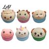 Dog Squeeze Toy Animal Shaped Stress Relief with Steamer Cartoon Pig Cow Sheep Monkey Gadget Toy Soft Ball Sensory Gift for Lovers Steamer