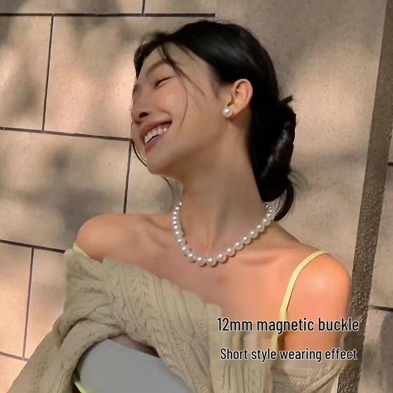 Shi Jia 2025 Женское роскошное многослойное колье-чокер из микро-жемчуга