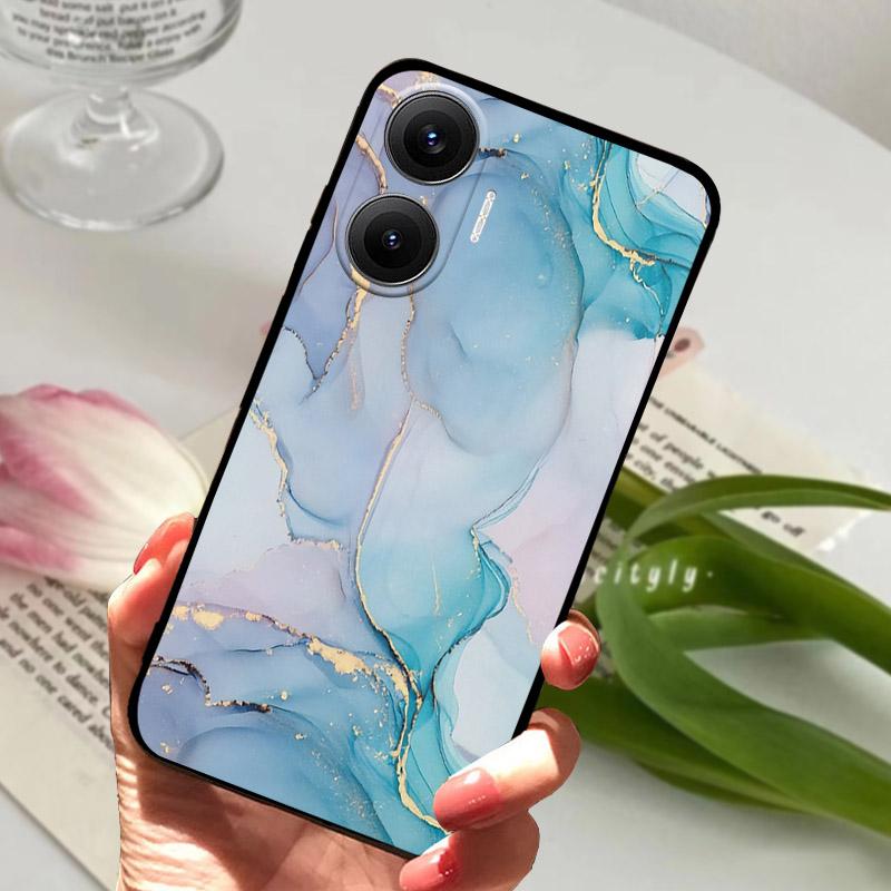 Чехол для POCO F7 Модный Силиконовый ТПУ Задняя Крышка Для Xiaomi Poco F7 F 7 5G Чехол для Телефона Мягкая Защитная Оболочка Capa Coque Fundas