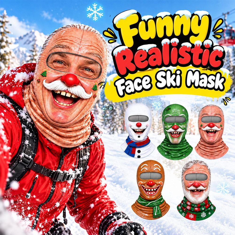 Breathable Ski Mask 3D Face Printed Winter Mask Cover For Outdoor/Cycling/Pranks/Party