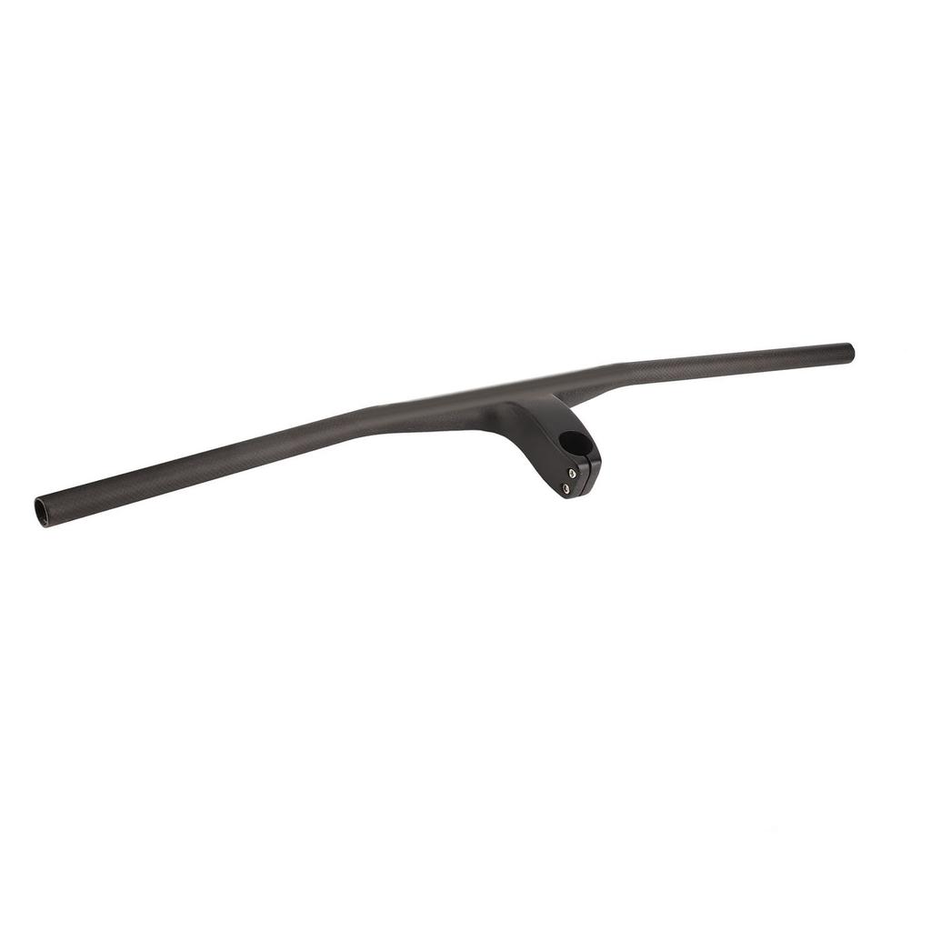 Велосипедный прямой руль из углеродного волокна с отрицательным углом 17 градусов, цельный прямой руль для горного и шоссейного велосипеда